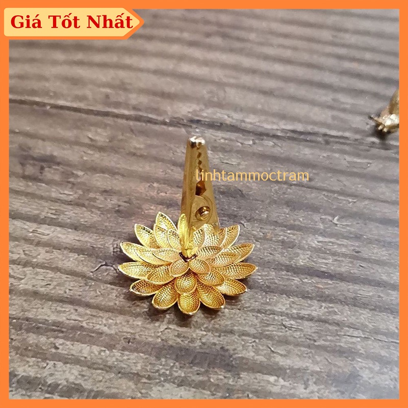Đế cắm nhang cây hình hoa sen ngàn cánh phụ kiện thờ cúng phong thủy