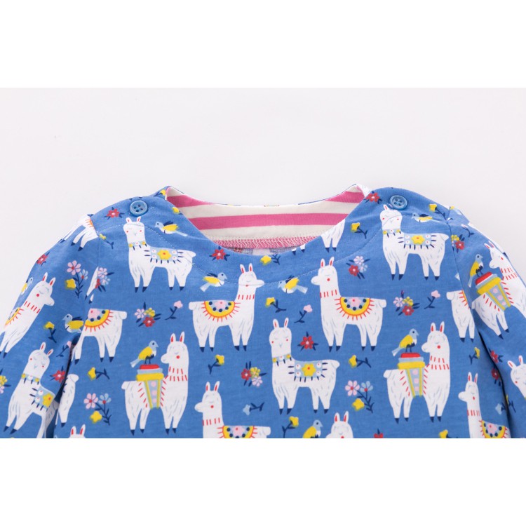 VÁY DÀI TAY BÉ GÁI LITTLE MAVEN HỌA TIẾT NGỘ NGHĨNH PHONG CÁCH CHÂU ÂU CỰC YÊU ĐỦ SIZE 2-6T