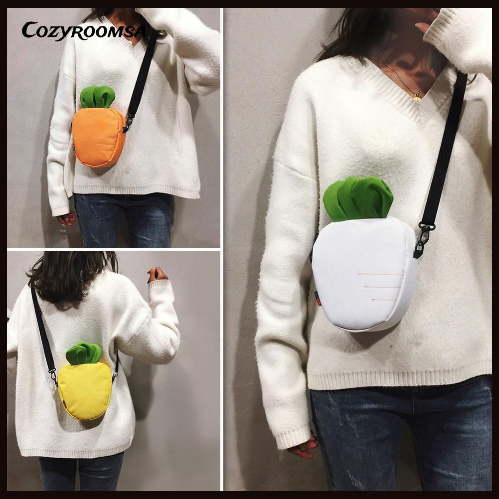 FREESHIP ĐƠN 99K_ Túi đeo chéo hình củ cà rốt hoạt hình ngộ nghĩnh