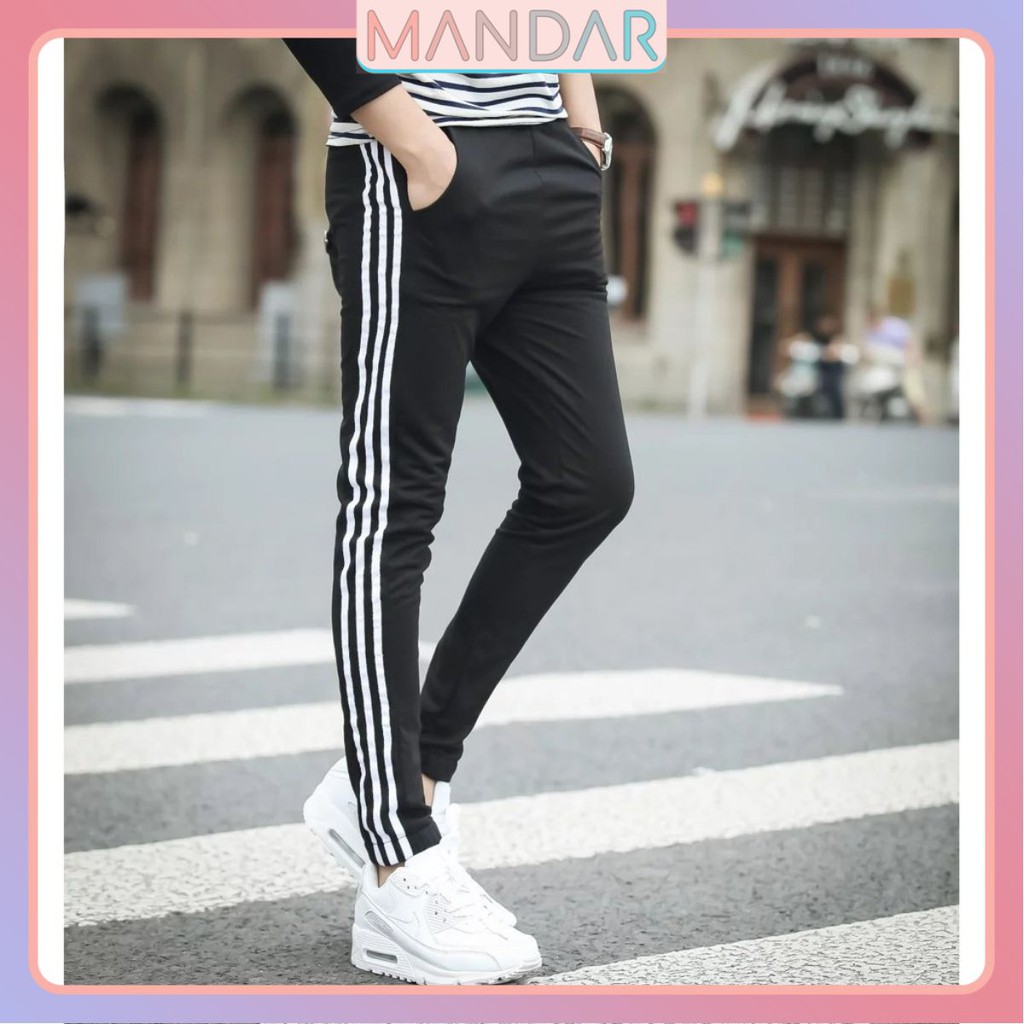 Quần thể thao Nam 3 sọc, chất thun mịn mát cao cấp, form chất chất đẹp - Hot New