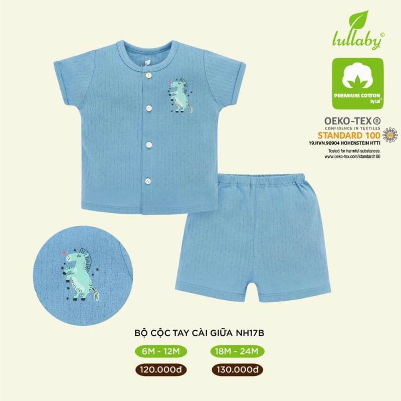 Bộ cộc tay Lullaby bé trai, bé gái