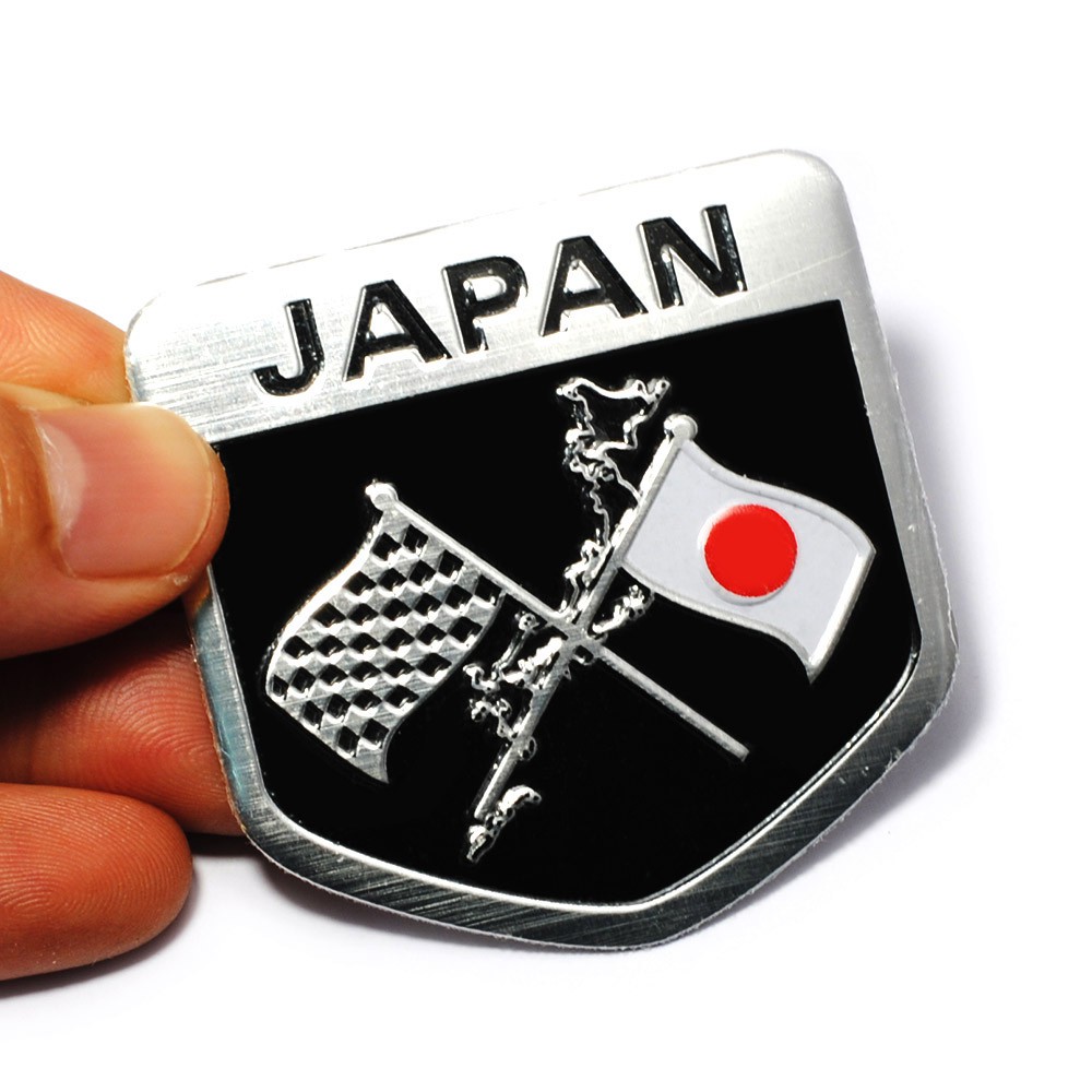 Decal dán trang trí xe hơi hình lá cờ Nhật Bản 3D | BigBuy360 - bigbuy360.vn