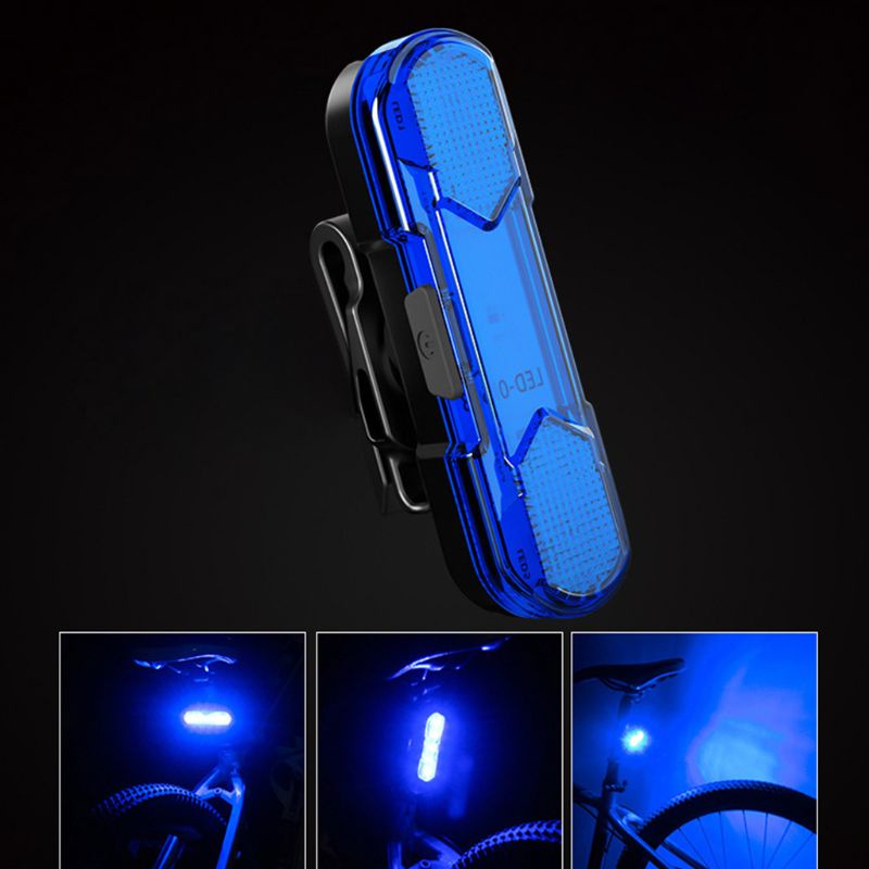 Đèn Led Cảnh Báo Gắn Đuôi Xe Đạp Có Thể Sạc Lại Bằng Cổng Usb