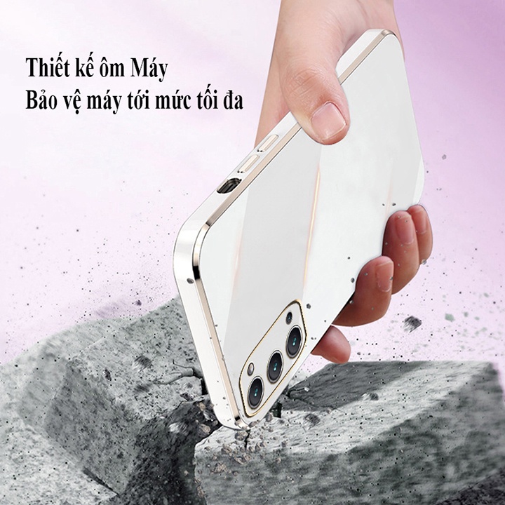 &quot;Ốp lưng Oppo Reno 4 4G Cạnh vuông&quot; _Mạ màu viền_Vát Cạnh_Màu sắc sang trọng ,Loại Tốt ,Ôm sát máy TimShop