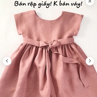 Đầm cánh dơi thắt nơ cho bé 8kg-24kg