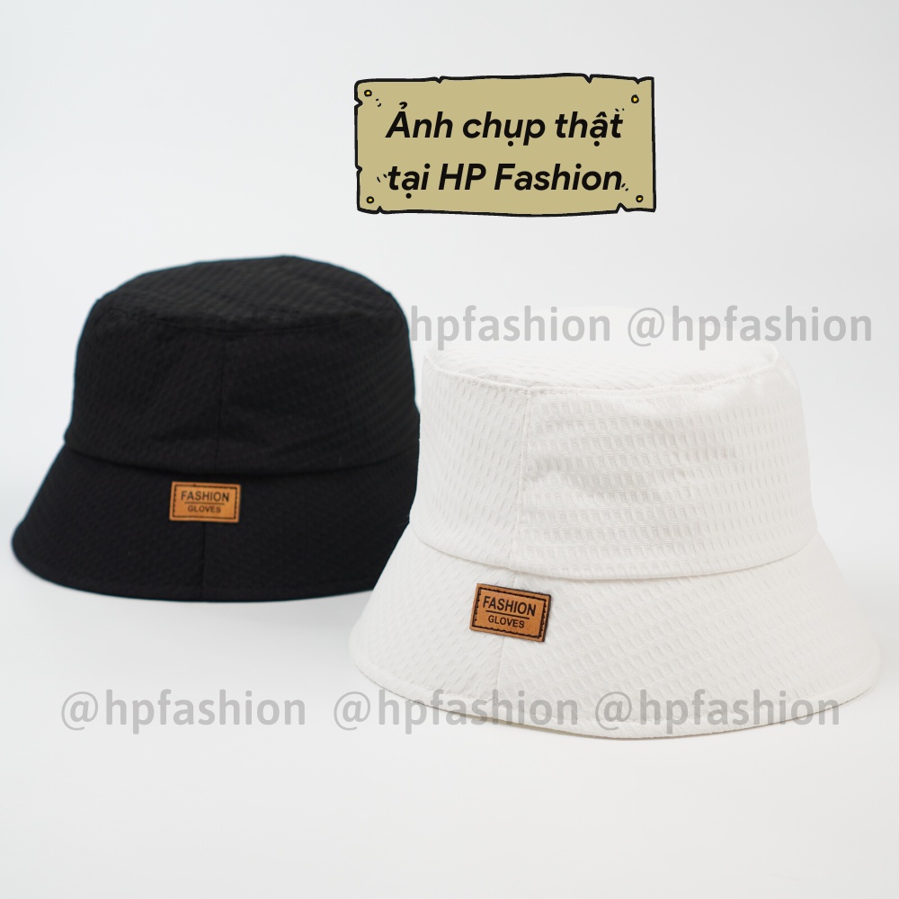 Mũ bucket vành cụp ❤️ Nón tai bèo vành rộng FASHION GLOVES chất kaki xốp cao cấp form unisex nam nữ N86 - Happy Style