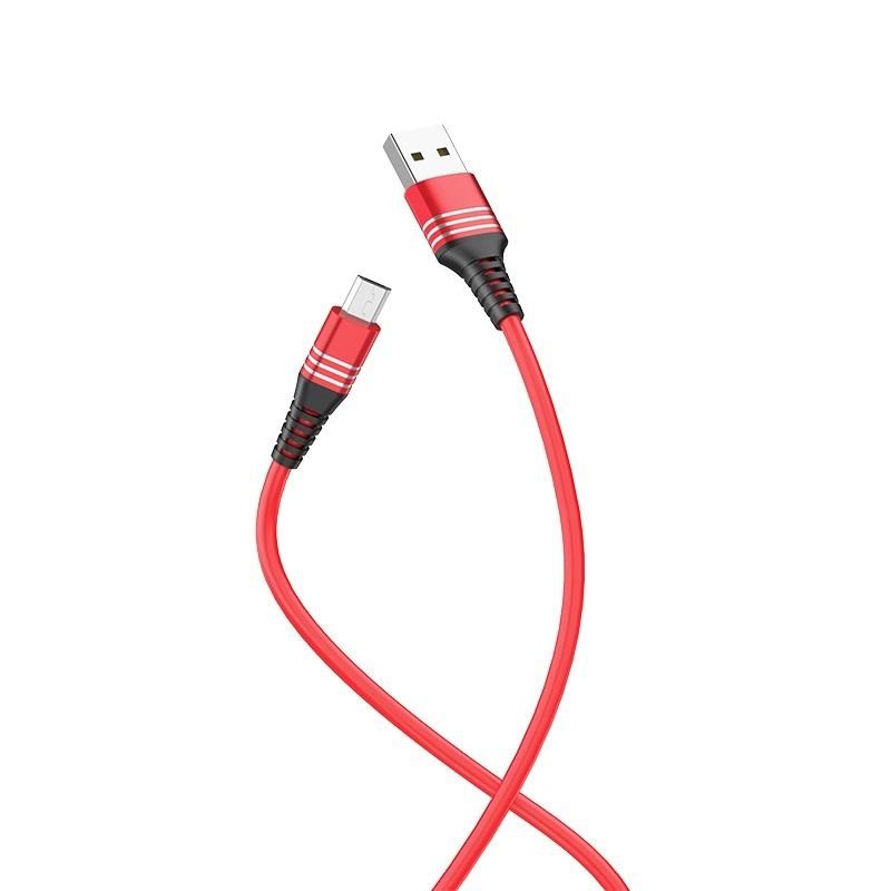 Cáp và truyền dữ liệu Hoco U46 Tricyclic cổng microUSB, QC3.0, điện áp 2A max, dài 1M