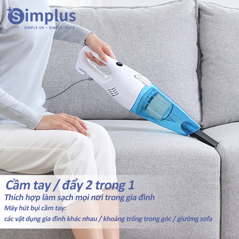 Simplus Máy hút bụi gia đình máy hút bụi cầm tay nhỏ để bàn máy hút bụi máy hút bụi khô và ướt sáng tạo