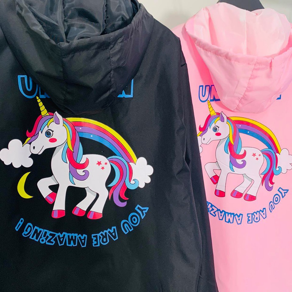 _Áo khoác dù thời trang 2 lớp UNICORN kỳ lân dê thương C119