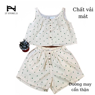 Bộ Đồ Ngủ Mặc Nhà Dễ Thương (Vải mát)