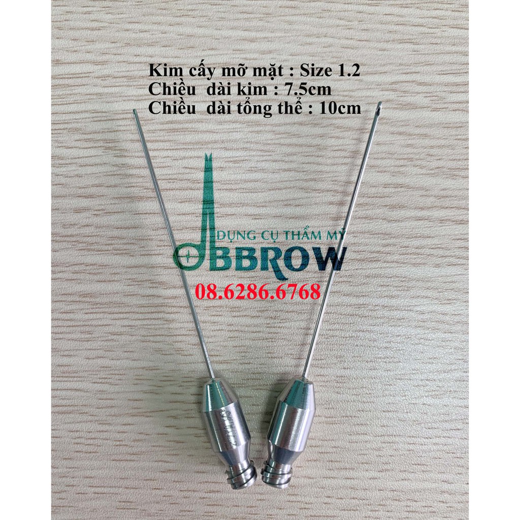 KIM CẤY MỠ VÙNG MẶT - VÙNG MÔNG, SIZE TỪ 1.0MM - 1.5MM | QUE CẤY MỠ, BỘ DỤNG CŨ VỀ MỠ.
