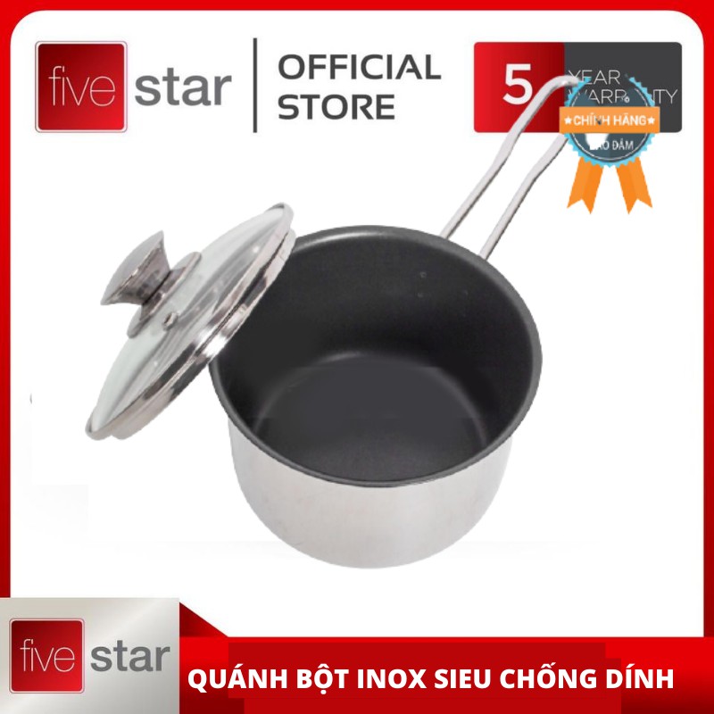 Quánh chồng dính FIVESTAR 12 /14 CM  dùng khuấy cháo cho bé sử dụng được tất cả các loại bếp