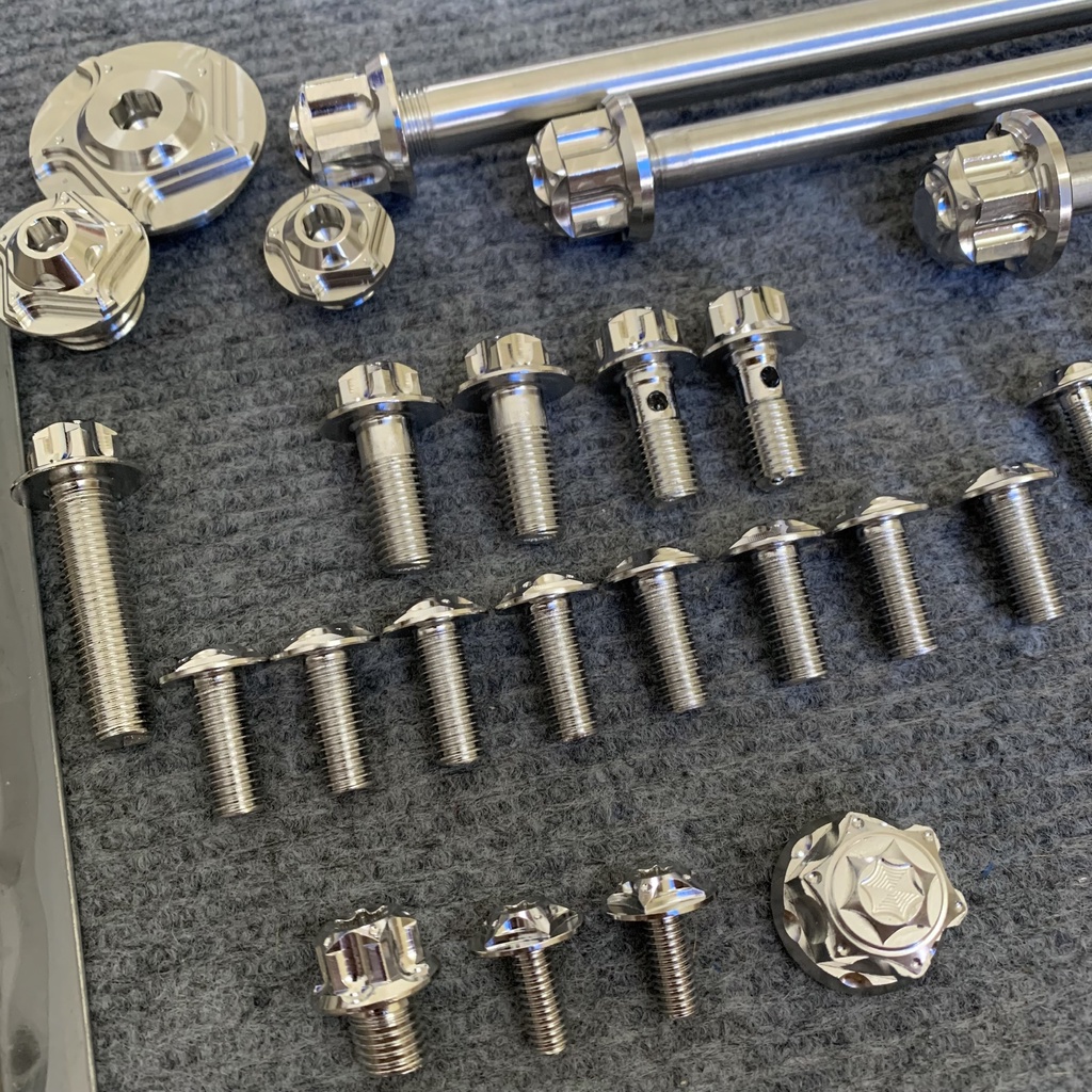 Full Ốc Salaya Cho Exciter 135 5s  Chuẩn Inox304 Siêu Sáng Không Sét Có Bảo Hành