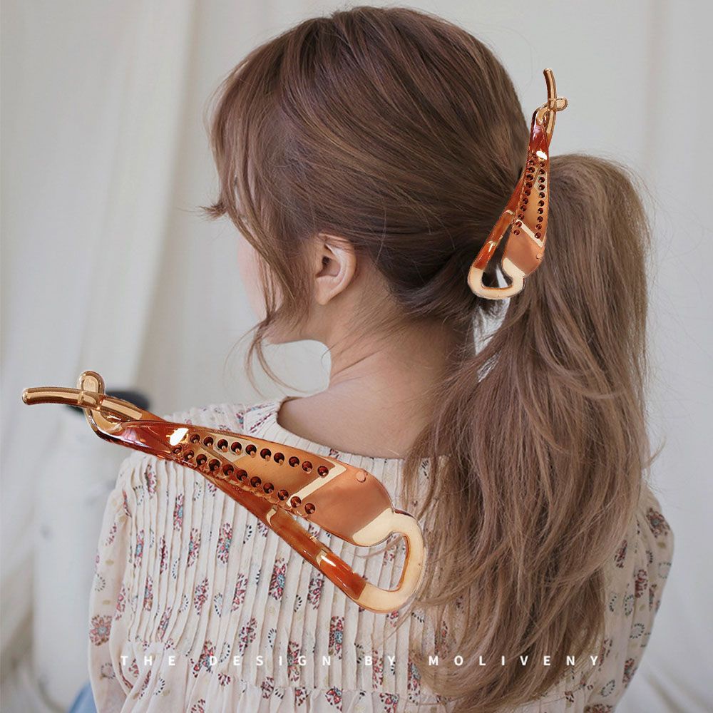 Kẹp tóc càng cua linh hoạt bền bỉ thời trang kiểu Pháp cổ điển cho nữ