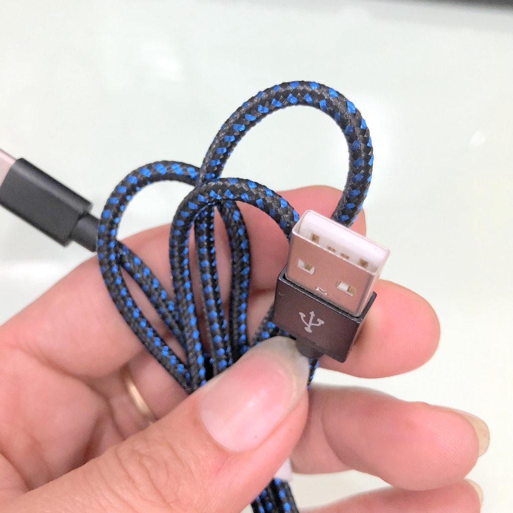 Sỉ cáp sạc Type-C bọc dù, dây sạc dài 1m hỗ trợ sạc nhanh cho các dòng samsung, oppo, vivo, loa đài - KLH