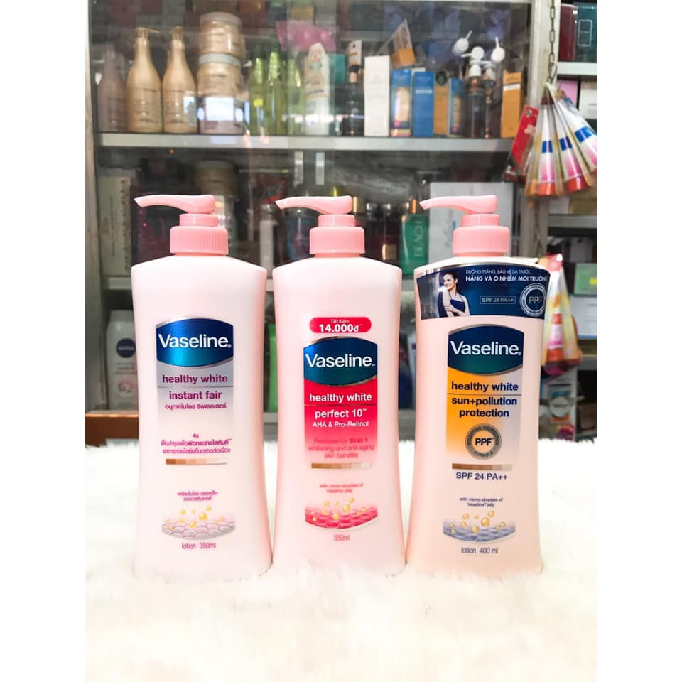 Sữa dưỡng thể trắng da Vaseline 350ml