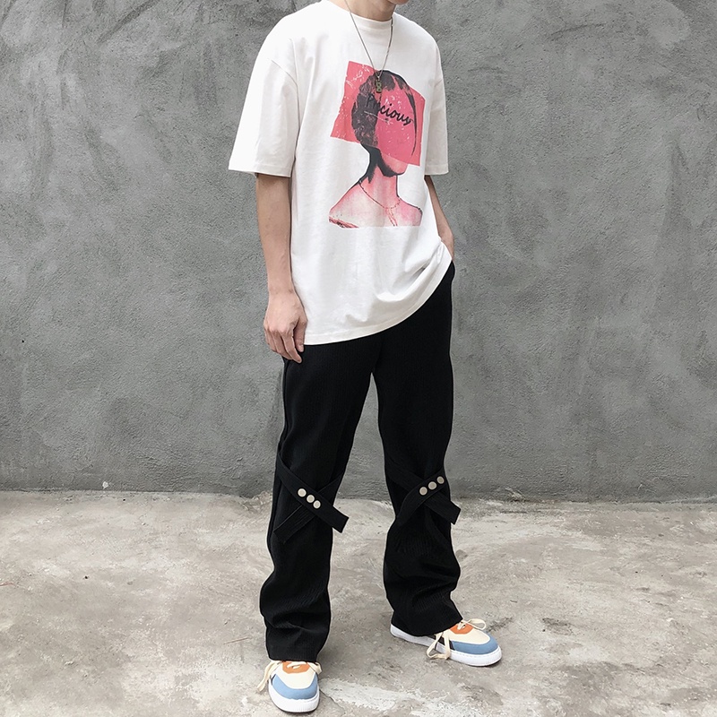 Quần dài ống rộng phong cách hip hop cá tính thời trang cho nam size m - 3xl