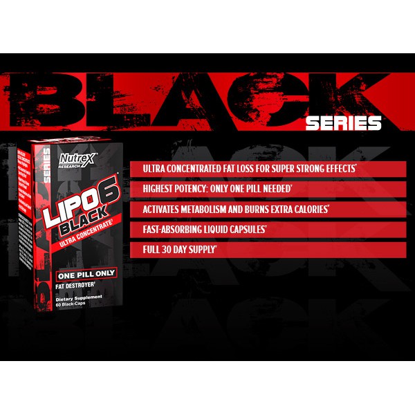 Đốt Mỡ Giảm Cân Cực Mạnh NUTREX RESEARCH LIPO 6 ULTRA CONCENTRATE 60 Viên