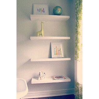 Kệ Treo Tường Trang Trí 4 thanh ngang dài 40cm (có sẵn) chọn màu