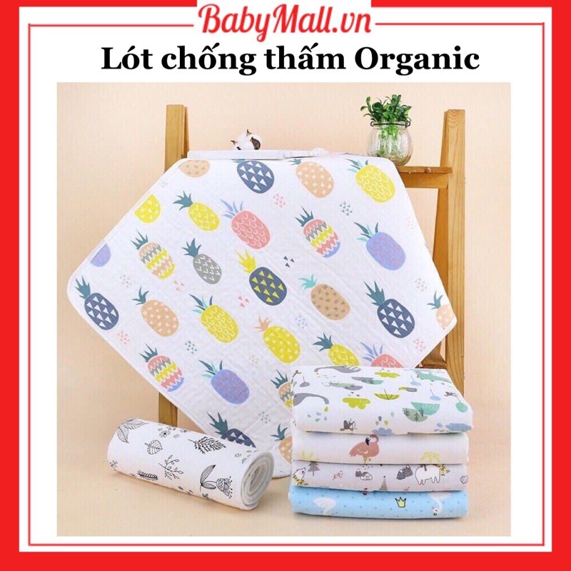 Lót chống thấm Organic (ngẫu nhiên bé trai/gái)