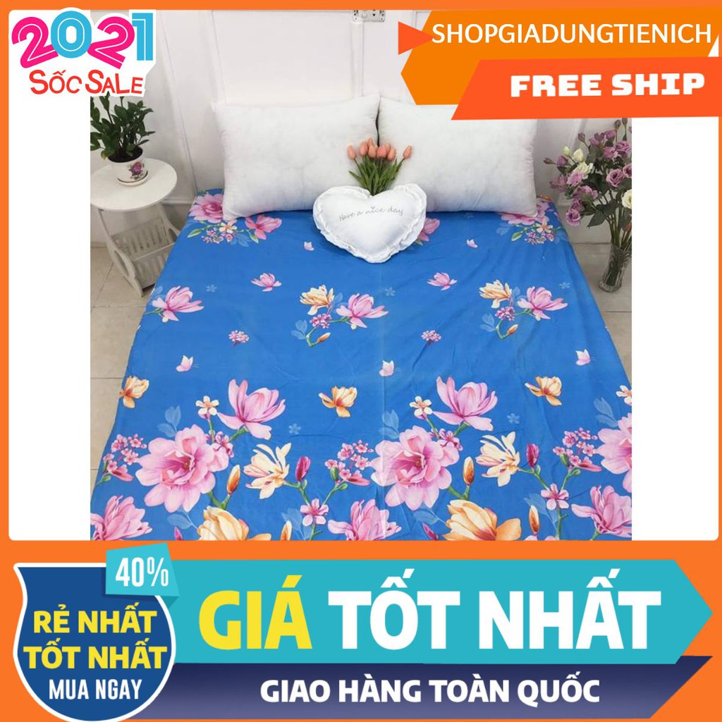 Ga Darp Giường Cotton Poly m6 hoa trà