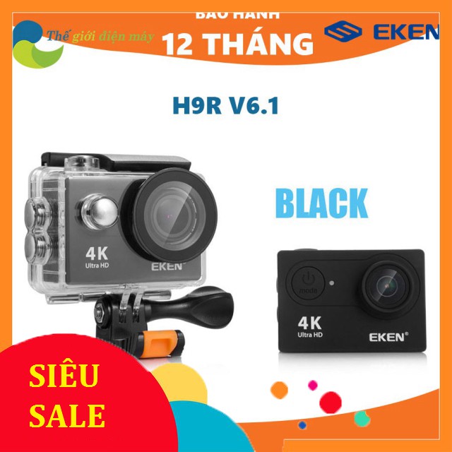 [SiêuRẻ] Camera thể thao, camera hành trình Eken H9R(có remote) version 8.1, bảo hành 12 tháng tặng filter đỏ và tripod 