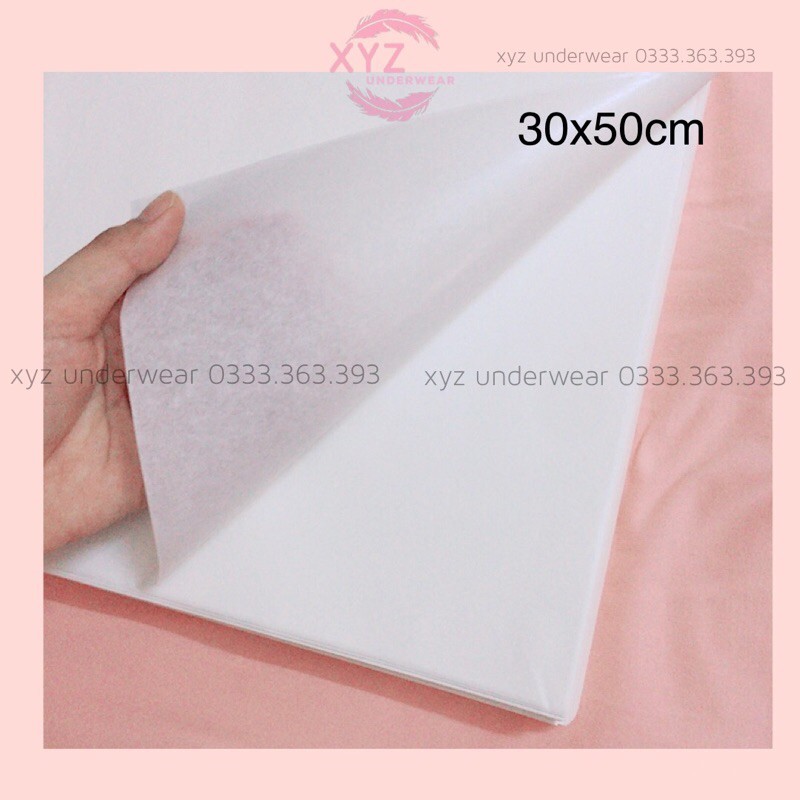 [Hoả Tốc] 100 tờ giấy pelure đẹp gói hàng, gói quần áo,giấy hút chống ẩm  kích thước 40x60cm,30x65cm,30x50cm và 20x40cm