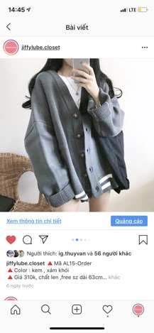 [ORDER] Áo len oversize