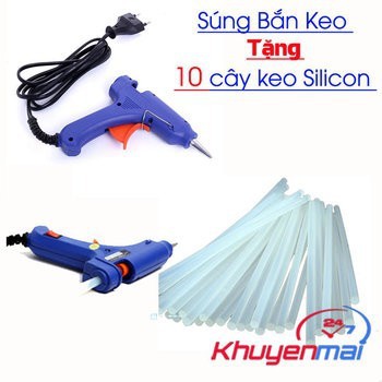 Súng Bắn Keo Tặng 10 Cây Keo Silicon v