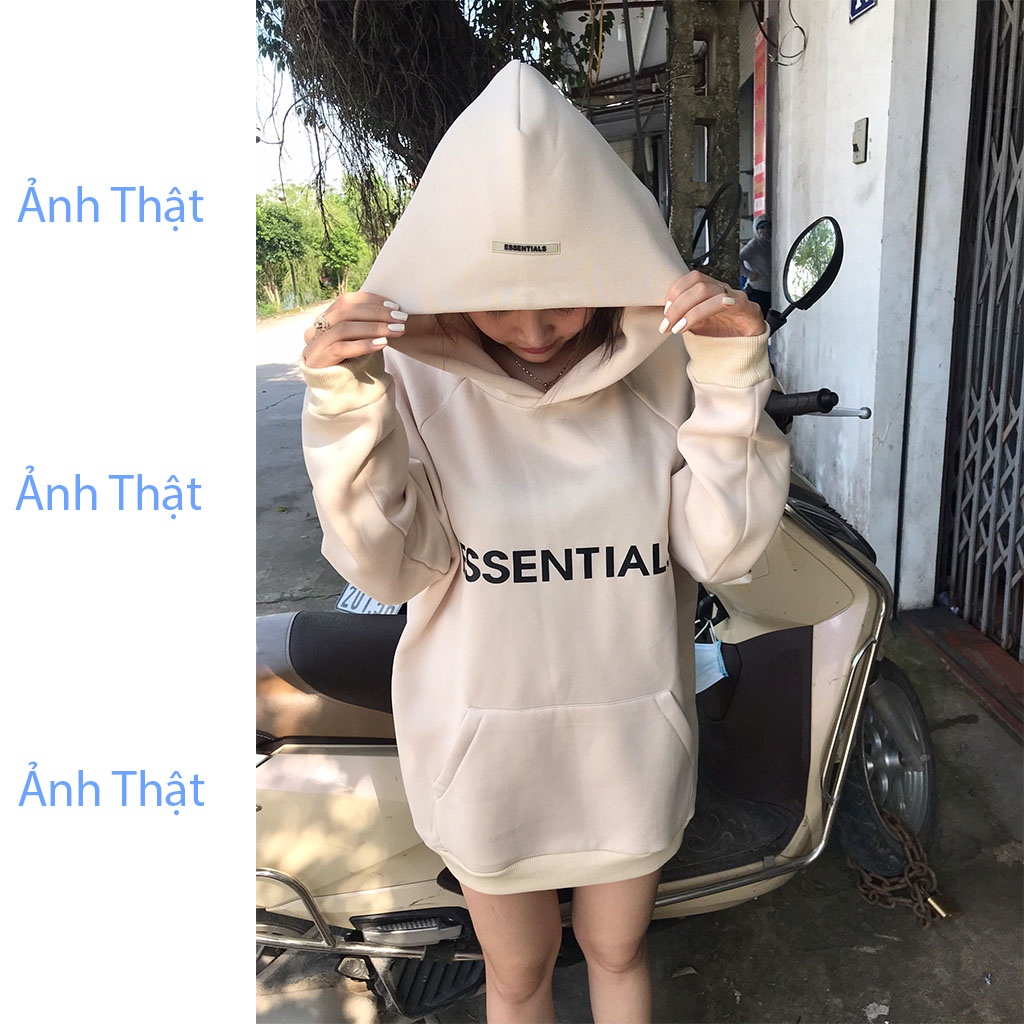 [Mã SR101512 giảm 25% đơn 50K] Áo nỉ hoodie Essentials In cao su nổi Sownfashion shop , áo nỉ bông unisex nam nữ | BigBuy360 - bigbuy360.vn