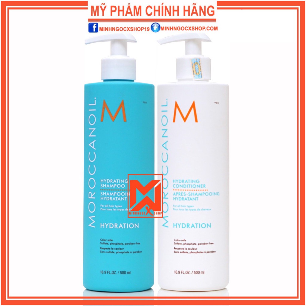 ✅[ MOROCCANOIL ] DẦU GỘI XẢ DƯỠNG ẨM MOROCCANOIL HYDRATION 500ML CHÍNH HÃNG