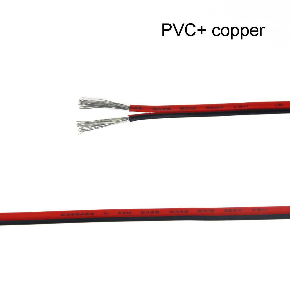AUGUSTINA Cáp Mở Rộng 2 Pin 5M 10M 20M 2 Pin Đồng 3528 5050