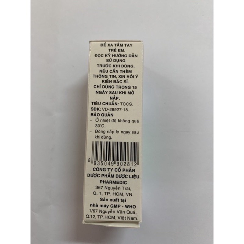 Nước muối sinh lý Nacl 9%