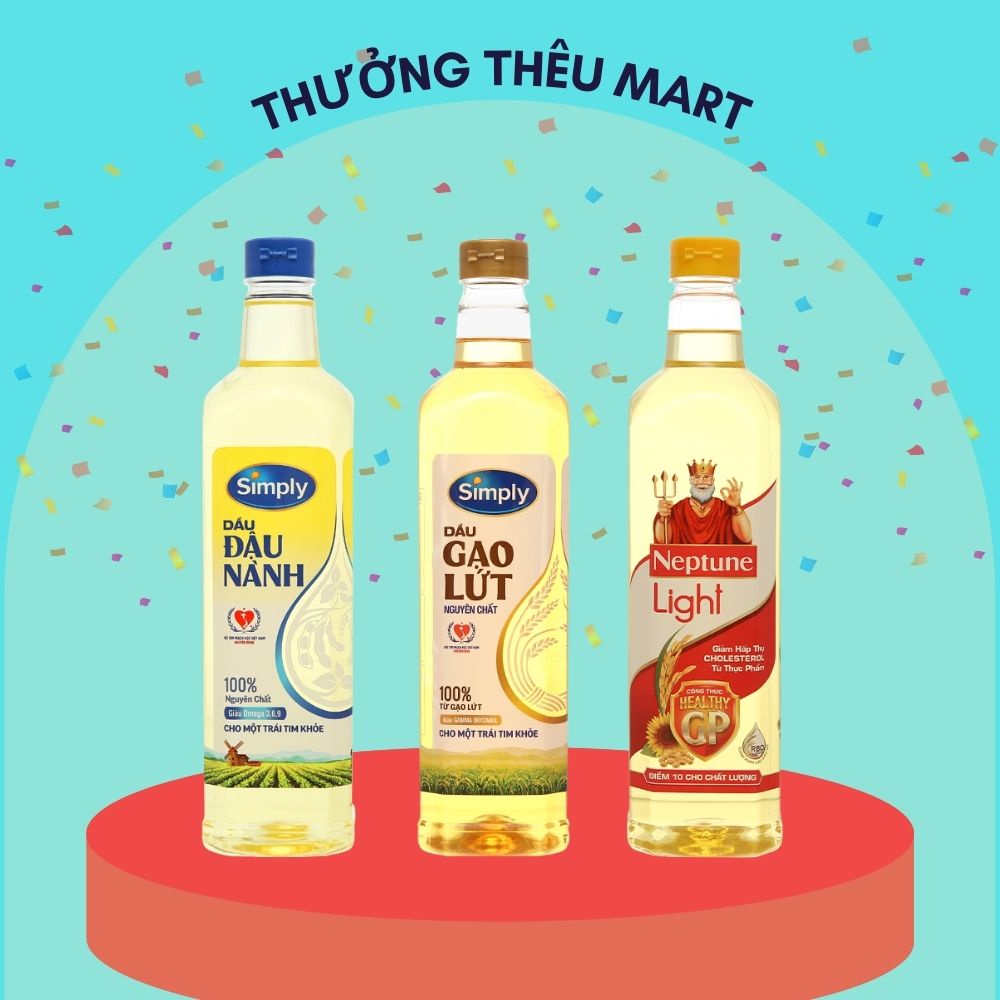 Dầu ăn Gạo Lứt Nguyên Chất Simply 1L