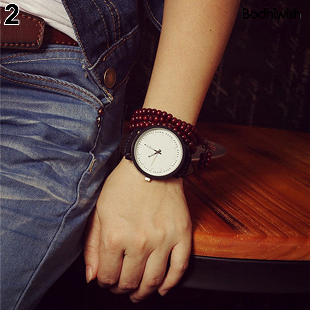 Đồng Hồ Đeo Tay Dây Giả Da Thời Trang Cho Nam Nữ