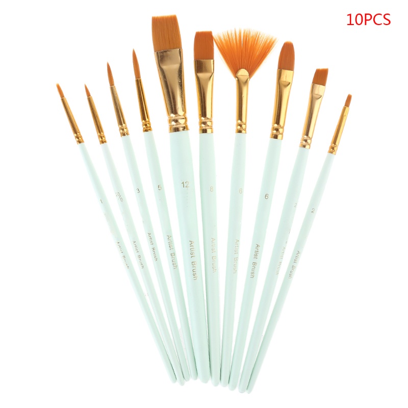 Set 10 Cọ Vẽ Tranh Sơn Dầu Chuyên Nghiệp