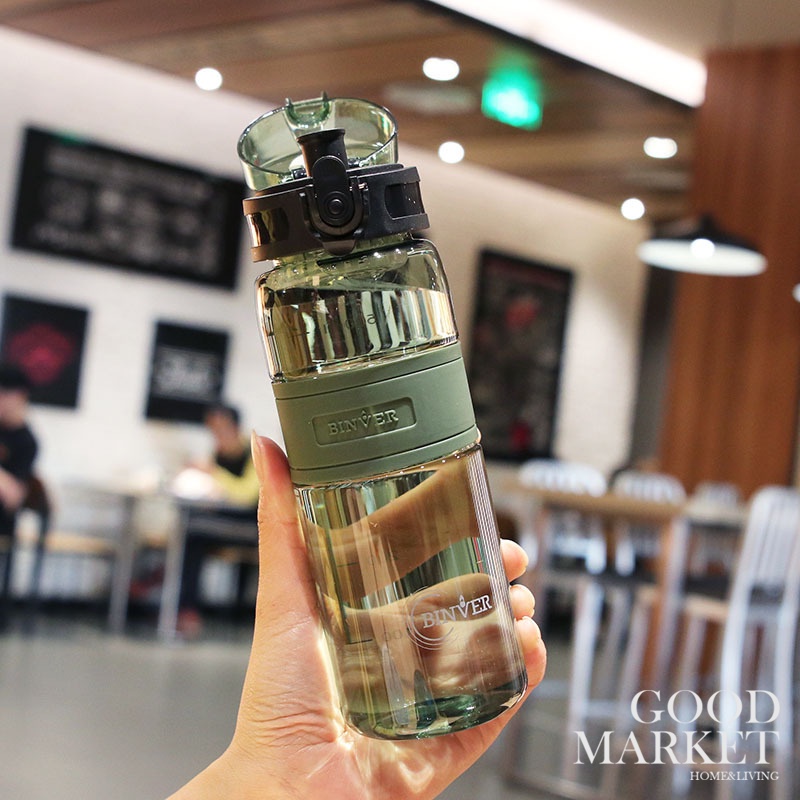 Bình Nước 500ML Bằng Nhựa Có Tay Cầm Tiện Dụng