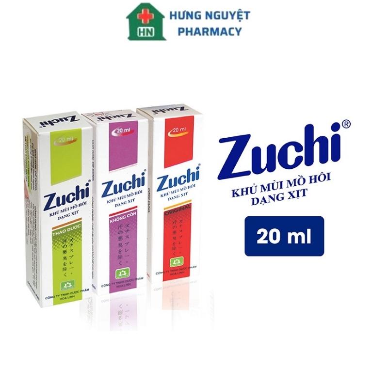 Zuchi xịt khử mùi hôi nách từ thảo dược 20ml chính hãng