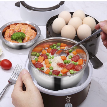 Hộp cơm 3 tầng inox cắm điện hiệu Star