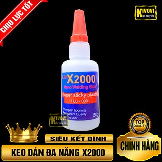 Keo X2000 Keo Dán Đa Năng 50G Dán Giày Dép,Cao Su, Sản Phẩm Gỗ,Linh Kiện Điện Tử,.... - Kivo