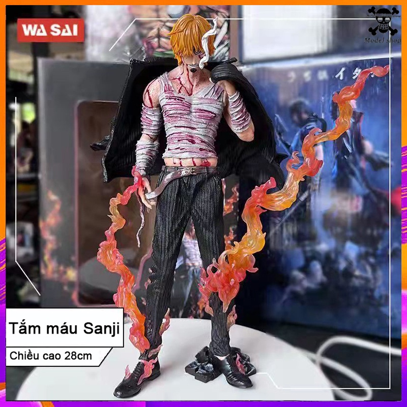 (Hàng giao ngay)Mô hình figure one piece wano anime Sanji Zoro luffy truyện tranh trọn bộ