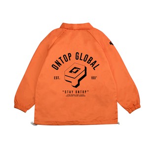 Áo Khoác Dù Ulzzang Nam Nữ Unisex ONTOP Basic MD màu cam (quà tặng)