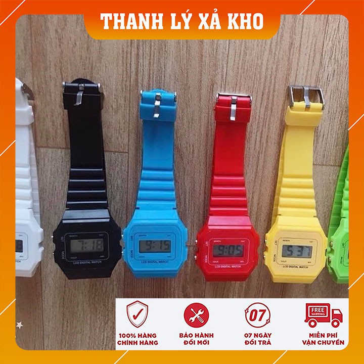 [THANH LÝ XẢ KHO] Đồng Hồ Điện Tử Thời Trang Nam Nữ Dây Nhựa Bền Chống Nước Có Đèn Led S5 STORE DH007 | BigBuy360 - bigbuy360.vn