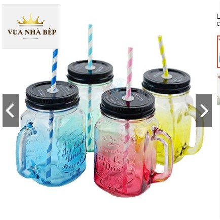 Ly quai thủy tinh vuông nhiêu màu cute chữ nổi 450ml | BigBuy360 - bigbuy360.vn