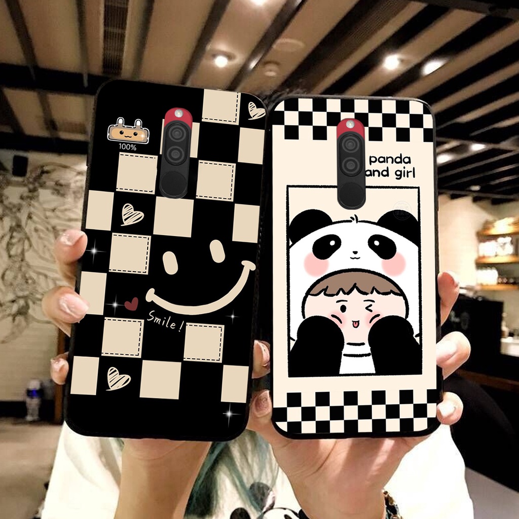 Ốp lưng Xiaomi REDMI 8 in hình cao cấp mẫu kẻ caro,mikenbe@r siêu hot
