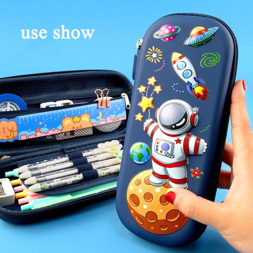 Túi Đựng Bút In Hình Kỳ Lân 3D Dễ Thương