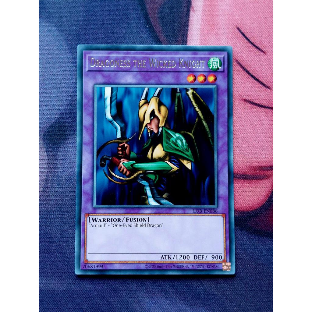 Thẻ Bài Yugioh Monster Dragoness the Wicked Knight - LOB-EN086 - Rare