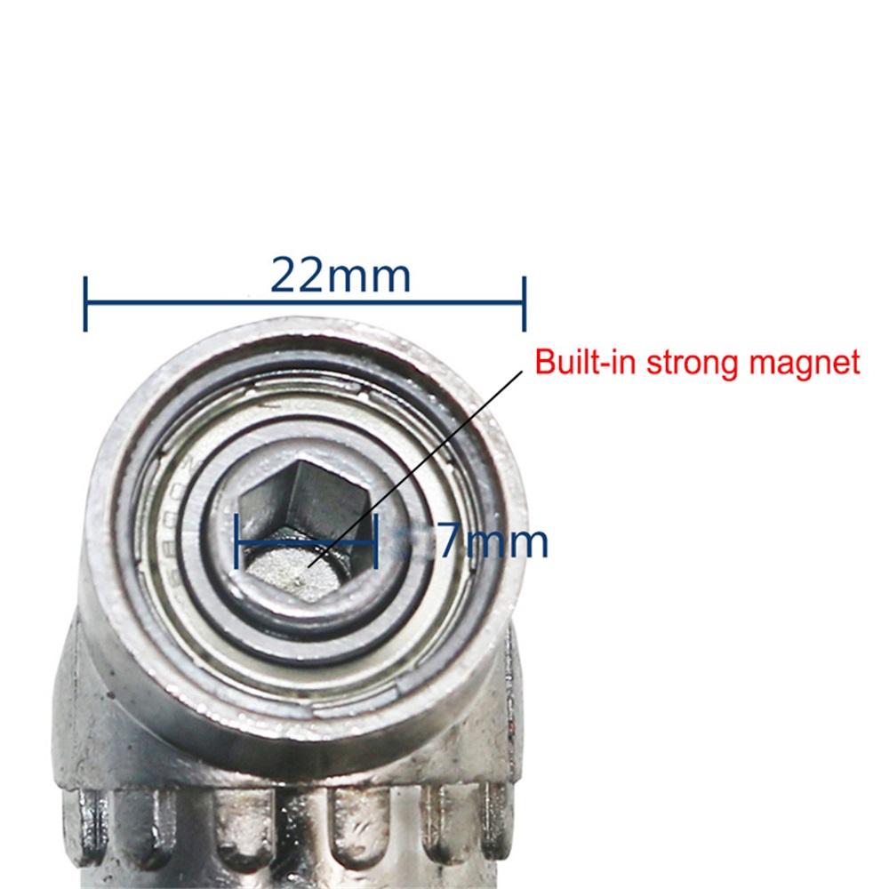 Bộ chuyển đổi mũi khoan Pcbfun vuông góc phải 105 độ 1/4 inch
