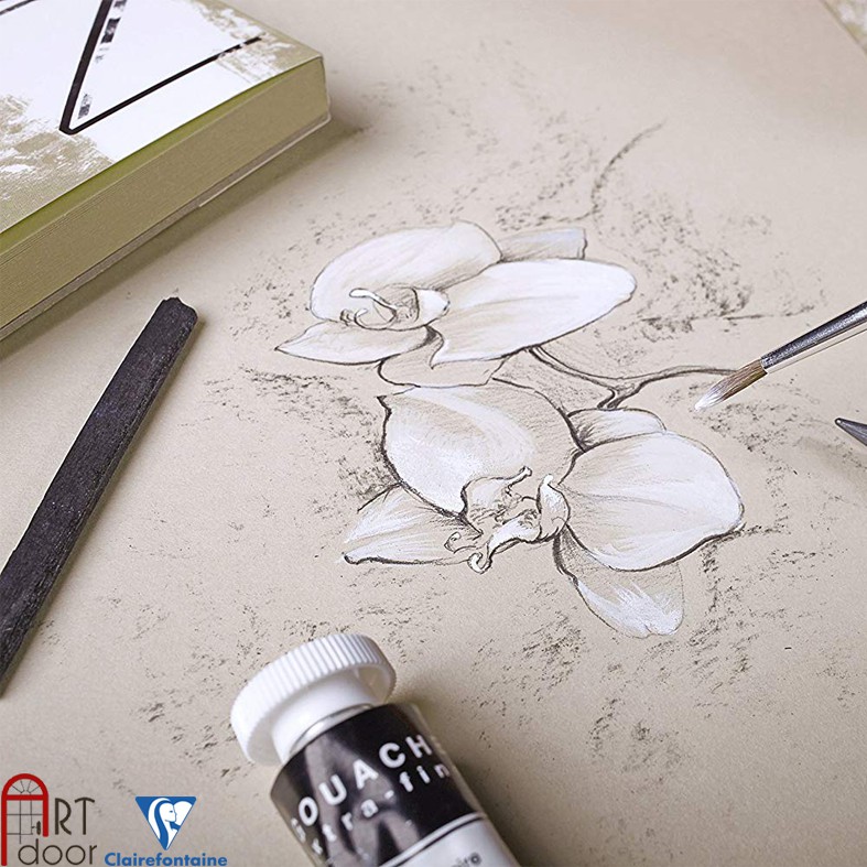 [ARTDOOR] Sổ vẽ giấy Màu CLAIREFONTAINE Paint On 250gsm (khổ Đúng, nhiều màu)