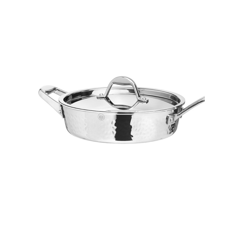 Chảo Inox Stern có nắp cs 24x6.5cm-062347